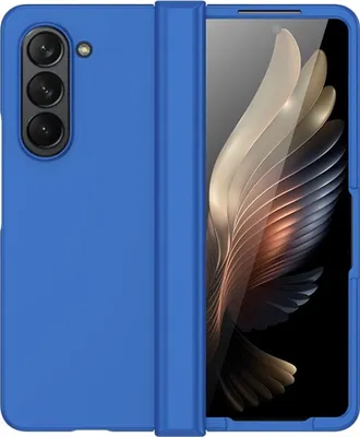 Produktbild von König Design Hülle kompatibel mit Kunststoff Full Cover Handyhülle - Case Blau
