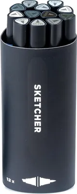 Image de Molotow Sketcher - Grey Kit 2 - 12 pcs set
