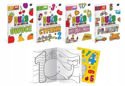 Produktbild von Interdruk Malbuch A4 mit Stickern Früchte zum Malen