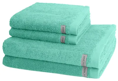 Produktbild von Ross Sinfonie 2 X Handtuch 2 X Duschtuch im Set Hochwertiger Walkfrottee für höchsten Komfort, Flauschiger Griff für angenehmes Hautgefühl, Elegante Bordüre für stilvolle Akzente