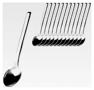 Produktbild von 12er Set Espressolöffel Bettina aus Edelstahl 18/10, poliert, Materialstärke 2,2 mm
