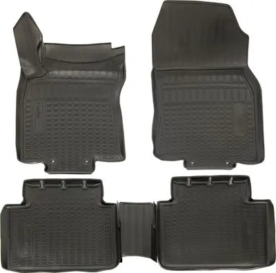 Produktbild von NORM LINERS | 3D Gummimatten Auto Matten Fussmatten Kompatibel mit Nissan X-Trail T32 2014-2021 4tlg, Individuelle Passform mit Hohem Rand cca 4-5cm, Allwetter,
