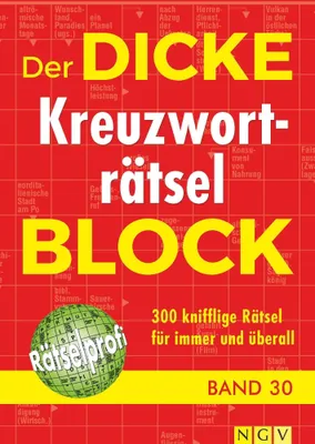 Produktbild von dicke Kreuzworträtsel-Block 30