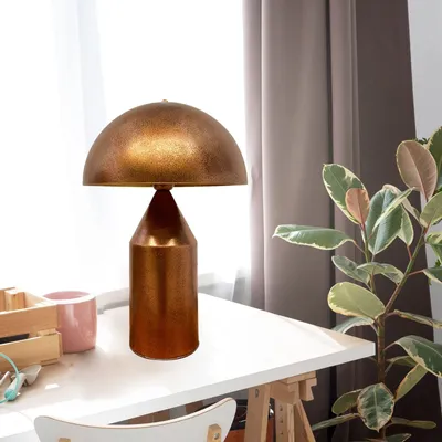 Produktbild von Pilz Lampe Tischlampe Nachttischleuchte Kupfer Tischleuchte Pilzlampe