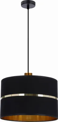 Obrázok produktu pre Moderné závesné osvetlenie ASSAM - 1xE27, 60W, čierne / zlaté