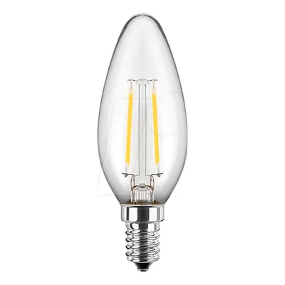 Produktbild von Blulaxa LED Filament Leuchtmittel Kerze 2,5W = 25W E14 klar 250lm warmweiß 2700K