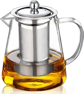 Produktbild von Teekanne Glas Teebereiter mit Edelstahlsieb, Hochtemperaturbeständig, 750ml