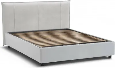 Produktbild von Doppelbett Dfecci, Containerbett mit Stoffbespannung, 100%  Italy, Frontöffnung, inklusive Matratze 160 x 200 cm, Weiß