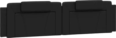 Produktbild von vidaXL Kopfteil-Kissen "Viana" Schwarz 200 cm Kunstleder