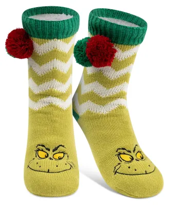 Produktbild von United Labels Der Grinch Kuschelsocken für Damen, Grün, OneSize, flauschige Stop