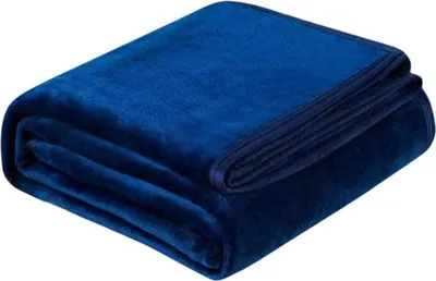 Produktbild von LSLJS Überwurfdecke – Fleece-Überwurfdecke – Flanelldecke – leichte, gemütliche Decke für Sofa, Couch, Bett, Camping, Reisen – superweiche Mikrofaser-Plüsch-Überwurfdecken, unter 10 $, Marineblau
