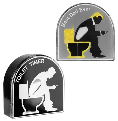 Image de Sablier pour toilettes - Durée de 5 minutes - Minuteur pour salle de bain - Lot de 2