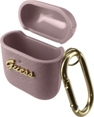 Obrázok produktu pre GUESS Guess GUA2SASMP AirPods 1/2 cover różowy/pink Saffiano Script Metal Collection
