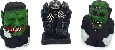 Produktbild von Halloween Figuren mit Sound (Monster, Grabstein und Monster)
