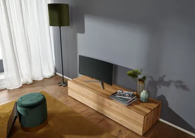 Produktbild von MASSIVMOEBEL24 TV-Board Wild-/Zerreiche 160x52x32 natur geölt FRANKFURT #106