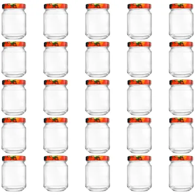 Productafbeelding van 50 kleine potjes van 100 ml met deksel