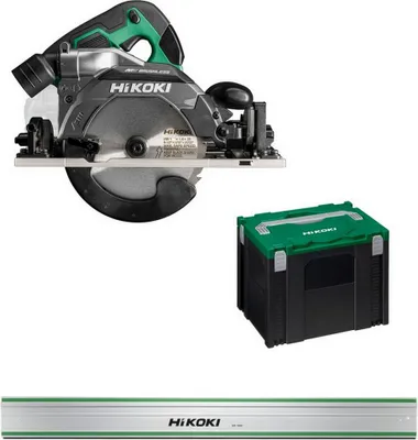 Produktbild von HiKoKi Akku-Handkreissäge Multivolt Solo 36V C3606DUMW2 + Führungsschiene 1600mm
