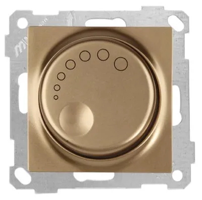 Produktbild von Dimmer 1000W Gold Optik – Unterputz IP20 für Innen – CANDELA