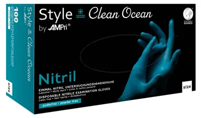 Produktbild von Style Ocean - Nitril-Untersuchungshandschuh - M - 100 Stk.