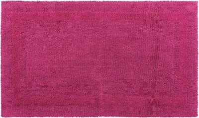 Produktbild von HOMESCAPES Badematte himbeer 50x80 cm aus 100% Baumwolle