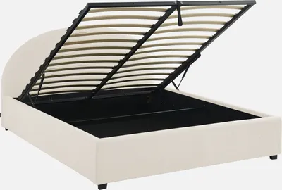 Produktbild von sweeek - Boxbett mit Lattenrost und Kopfteil, 160 x 200cm - Weiß