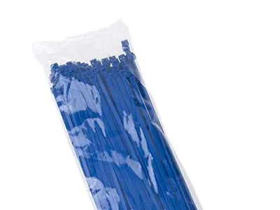 Produktbild von Kabelbinder 2,5/100mm 100 Stück Weiß Schwarz Rot UV-Beständig (Blau)