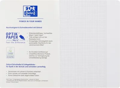 Produktbild von Schulheft Touch A4 Lineatur 26 16 Blatt 90g/qm Optik Paper sonnengelb Packung mit 15 Stück
