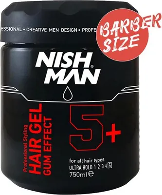Obrázek produktu pro Gel na vlasy s extra silnou fixací Nishman Hair Gel 5+ 750ml