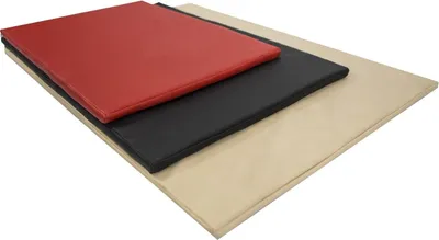 Produktbild von Hundematte Hundematratze Hundebett Hundeliege Hundekissen Tiermatte Kunstleder 100cm x 70cm 10cm schwarz
