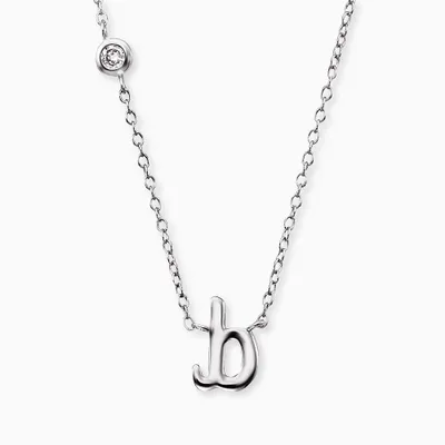 Produktbild von Engelsrufer Buchstaben B Kette Silber ERN-INITIAL-B mit Zirkonia