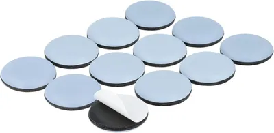 Produktbild von 12 selbstklebende Teflongleiter 25 mm runde Möbelgleiter