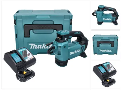 Produktbild von Makita DMP 181 RA1J Akku Kompressor 18 V 11,1 bar + 1x Akku 2,0 Ah + Ladegerät + Makpac