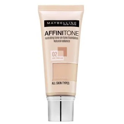 Image de Maybelline Affinitone 02 Light Porcelain maquillage liquide avec effet hydratant 30 ml