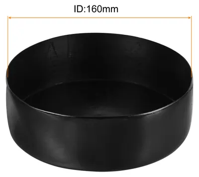 Produktbild von Gummi Endkappen 160 mm Gummikappen Gleitkappen Stuhlbeinkappen Abdeckung Fu?kappen Stuhlgleiter M?belgleiter Schutzkappen Bodenschutz fš¹r Rundrohr M?bel Tisch Stuhlbeine Schwarz