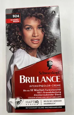 Produktbild von Schwarzkopf Brillance 924 Schokobraun, Braun, Schokobraun, Frauen, Glanz, Box