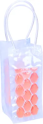 Produktbild von Gel WEINKÜHLTASCHE 10x10x25cm Flaschenkühler Weinkühler Sektkühler Champagnerkühler Bierkühler Sekt Wein 75 (Orange)