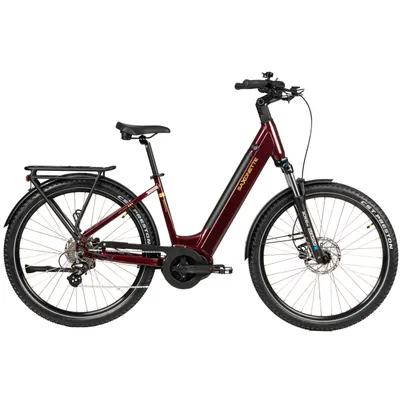 Produktbild von SAXONETTE E-Bike Deluxe SUV easy ,Trekkingrad mit Mittelmotor, 522 Wh Akku, Elektrofahrrad,(Ramenhöhe 45 , Bordeaux)
