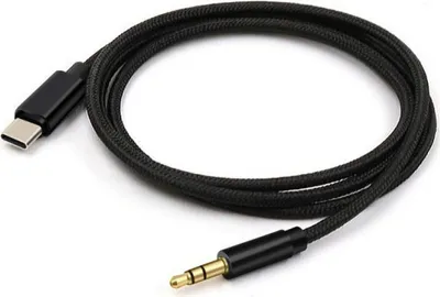 Produktbild von 1m USB-C Typ C auf Aux 3,5mm Klinke Kabel Audio Konverter Adapter Kopfhörer