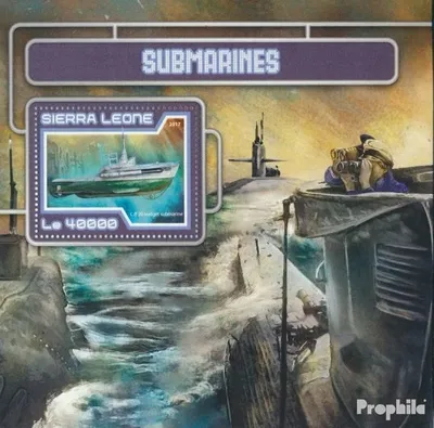 Produktbild von Briefmarken Sierra Leone 2017 Mi Block 1204 (kompl. Ausg.) postfrisch U-Boote