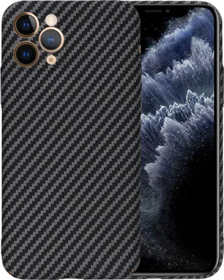 Produktbild von Techsuit Carbonite FiberShell Back Cover Hülle für Apple iPhone 11 Pro - Schwarz