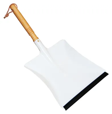 Produktbild von Kehrschaufel pulverbeschichtet weiß 45 cm