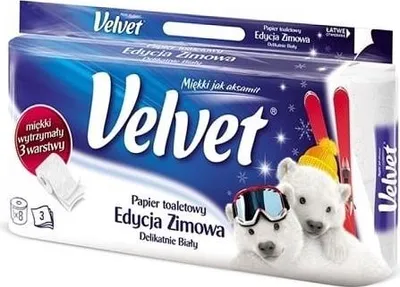 Obrázek produktu pro 3vrstvý celulózový toaletní papír VELVET
