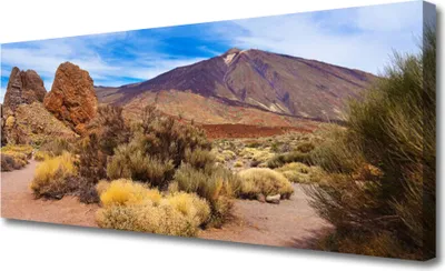 Produktbild von Tulup Leinwand-Bilder 125x50 Wandbild Canvas Kunstdruck Gebirge Landschaft