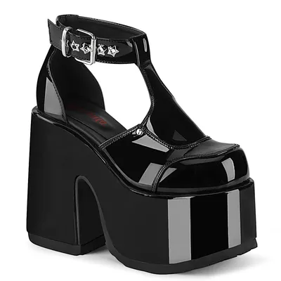 Produktbild von CAMEL-103 Damen Sandale von DemoniaCult, Schwarz Lack , EU 40, US 10