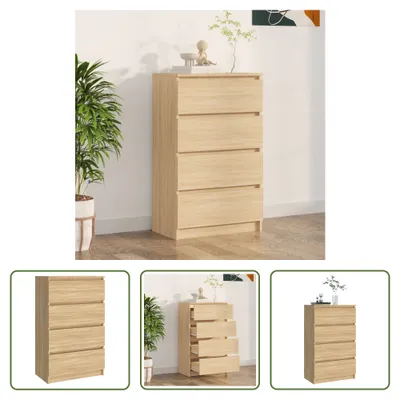 Zdjęcie produktu dla Kredens The Living Store dąb sonoma 60x35x98,5 cm materiał drewnopochodny