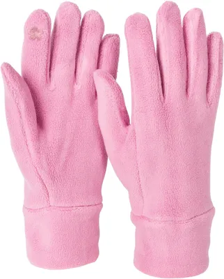 Produktbild von styleBREAKER Damen Touchscreen Fleece Handschuhe Einfarbig, warme Fingerhandschuhe, Winter 09010047