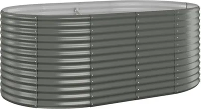 Produktbild von Hochbeet Verzinkter Stahl 175x100x68 cm Grau