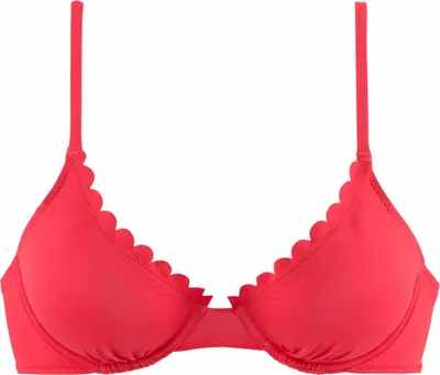 Produktbild von LASCANA Bügel-Bikini-Top Scallop rot Größe 40 Cup C