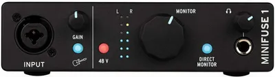 Produktbild von Arturia 800101 MiniFuse 1 - Kompaktes USB-Audio-Interface, Schwarz