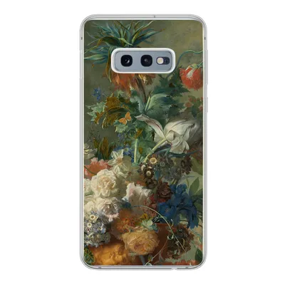 Produktbild von MuchoWow® Handyhülle Schutzhülle Hülle für Samsung Galaxy S10e Stilleben mit Blumen - Gemälde von Jan van Huysum Silikon Softcase Handy Hülle - Handy